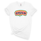 'San Antonio Chula' T-Shirt - Logo Color #2 - White - Premium Cotton