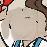 'Sancho's Plumbing Service' Men's Sweatshirt - Crewneck - Sand - Premium Brushed Fleece