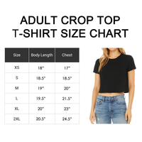 'Thick Thighs & Spooky Vibes' Crop Top Shirt - Black - Premium Cotton