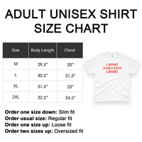'I Support Latina's Rights & Wrongs' Men's T-Shirt - White - Premium Heavy Weight Cotton
