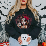 'Spooky Senora Era' Crewneck - Black - Premium Brushed Fleece Cotton Blend