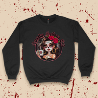 'Spooky Senora Era' Crewneck - Black - Premium Brushed Fleece Cotton Blend