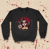 'Spooky Senora Era' Crewneck - Black - Premium Brushed Fleece Cotton Blend