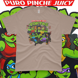 'Puro Pinche Juicy Tortas' Parody Unisex T-Shirt - Mocha - Premium Heavy Weight Cotton