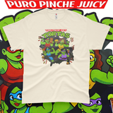 'Puro Pinche Juicy Tortas' Parody Unisex T-Shirt - Ivory - Premium Heavy Weight Cotton