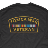 'Toxica War Veteran' Men's T-Shirt - Black - Premium Cotton