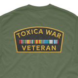 'Toxica War Veteran' Men's T-Shirt - Military Green - Premium Cotton