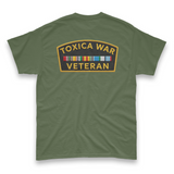 'Toxica War Veteran' Men's T-Shirt - Military Green - Premium Cotton