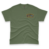 'Toxica War Veteran' Men's T-Shirt - Military Green - Premium Cotton