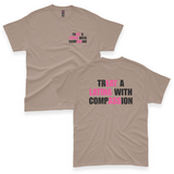 'Treat A Latina With Compassion' Hidden Message Men's T-Shirt - Mocha - Premium Cotton