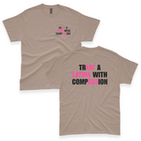 'Treat A Latina With Compassion' Hidden Message Men's T-Shirt - Mocha - Premium Cotton