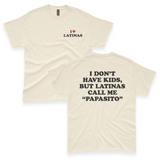 'I Don't Have Kids, But Latinas Call Me Papasito' Men's T-Shirt - Ivory - Premium Cotton