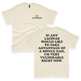 'I'm Very Vulnerable' *Single Dad Version* Men's T-Shirt - Ivory - Premium Cotton