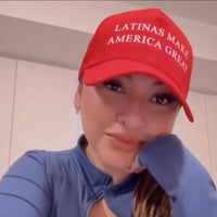 'Latinas Make America Great' Unisex Presidential Hat - Red - Premium Chino Twill