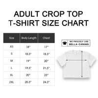 'Flamin Hot Latina' Crop Top Shirt - White - Premium Ring-Spun Cotton